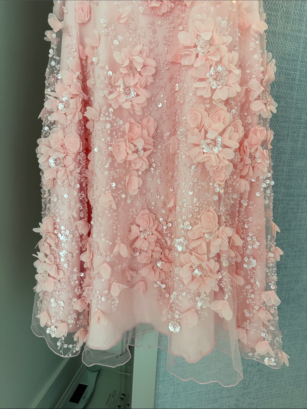 Oh Polly Pink Embellished Maxi Dress - Picture 8 of 12